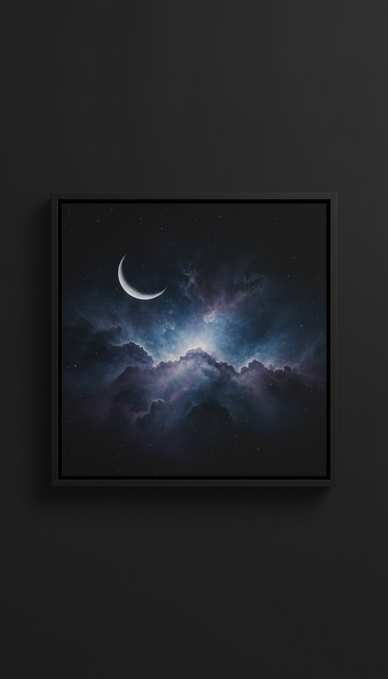 Moonlit Nebula digital print
