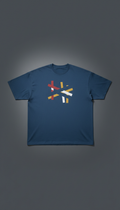 Metro Blue oversized tee